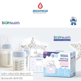 Máy hâm sữa đôi BioHealth BH9100 hâm nóng nhanh, tiệt trùng bình sữa bằng hơi nước tiện lợi