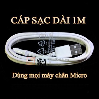 CAP36 - Cáp dài 1m chân micro S6/NO.TE4 sạc nhanh 2A
