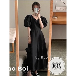 BIGSIZE Đầm tafta nơ D61A