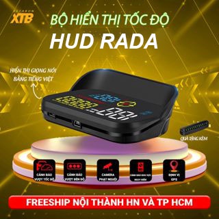 Bộ HUD RADA ô tô OBD GPS Hiển Thị Tốc Độ Thông Tin Lên Trên Kính Lái chính hãng Xetabon