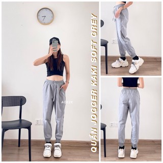 2.QUẦN JOGGER KAKI NAM Nữ PHỐI SỌC BO GÂN LƯNG BO THUN CO GIÃN CAO CẤP AGE2X - cao thủ hàng hiệu giá bình dân