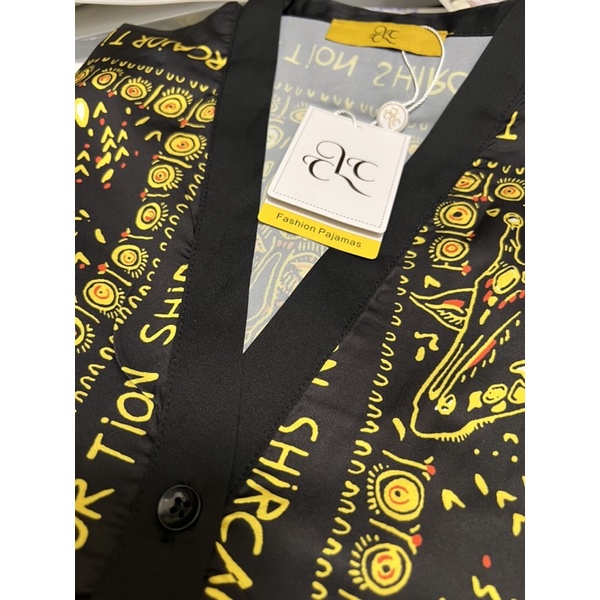 newBộ pijama cao cấp lụa Quảng Châu CLC tay dài hươu cao