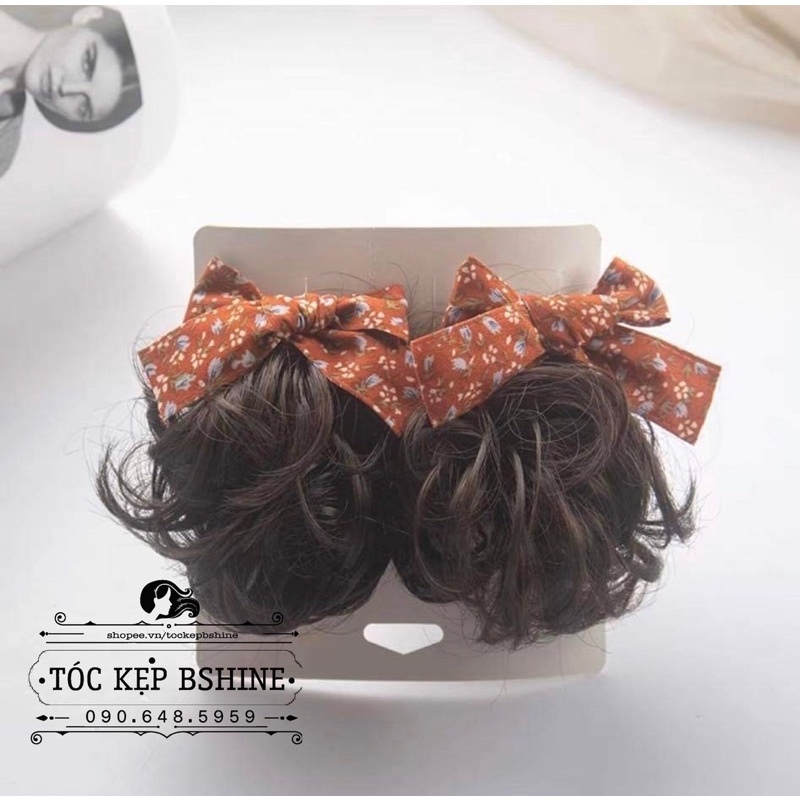 Kẹp tóc nơ xinh tóc giả cho bé gái MẪU MỚI NHẤT - Hàng xuất Hàn