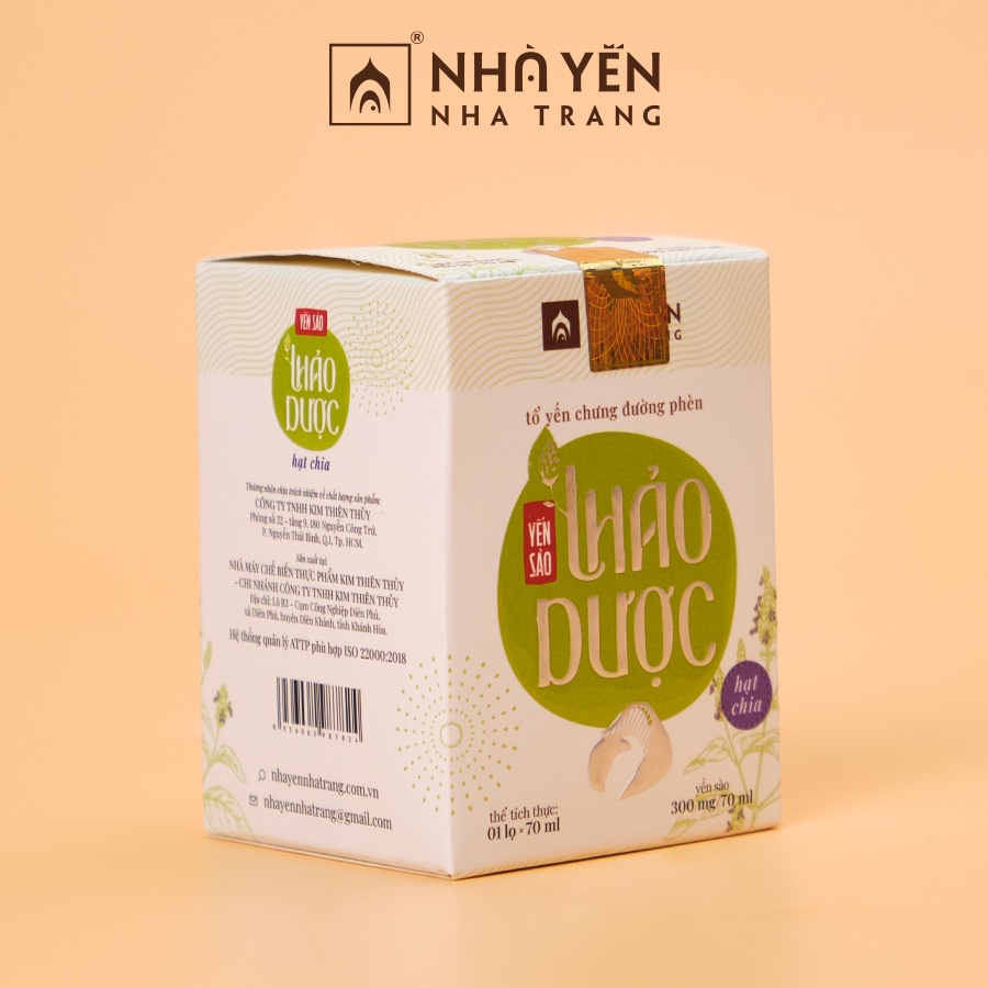 Nước yến Chưng Đường Phèn Thảo Dược Hạt Chia - 1 lọ - Yến Sào Khánh Hoà - Nhà Yến Nha Trang