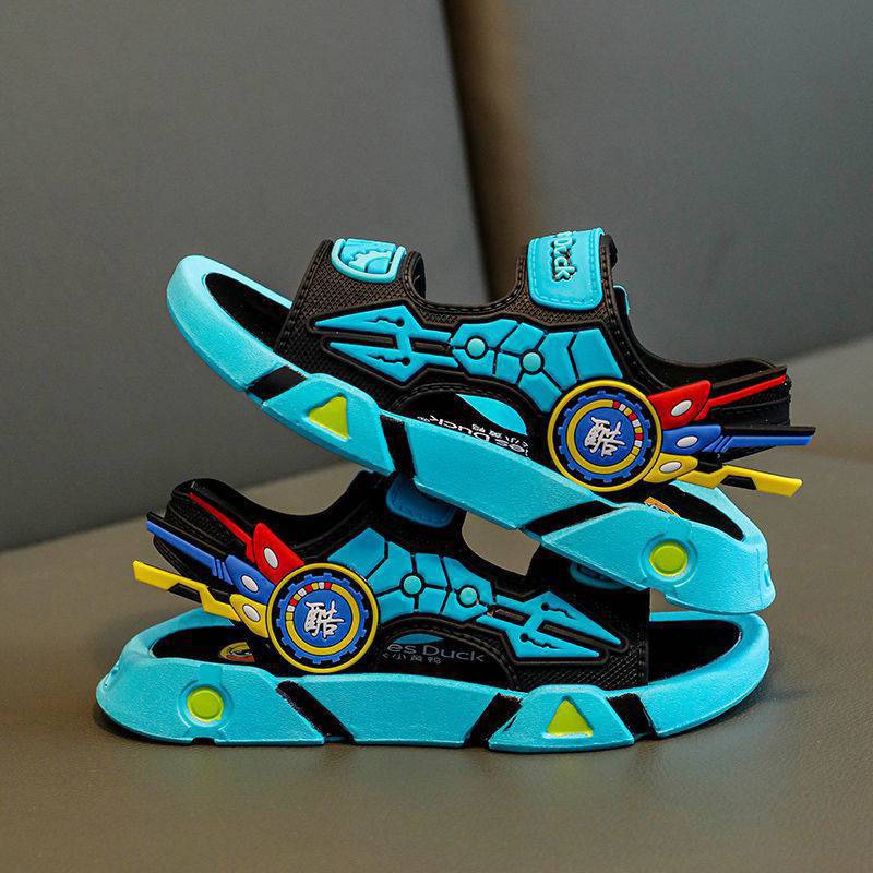 Dép sandal quai hậu hè cho bé trai và bé gái chất cao su mềm êm chân đi học đi chơi 2023