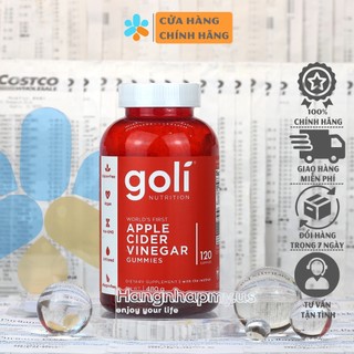 Kẹo dẻo giấm táo Goli Apple Cider Vinegar 120 viên của Mỹ