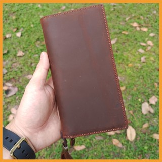  Ví cầm tay ví dài nam nữ chất liệu da bò sáp cao cấp đựng được điện thoại VD12 