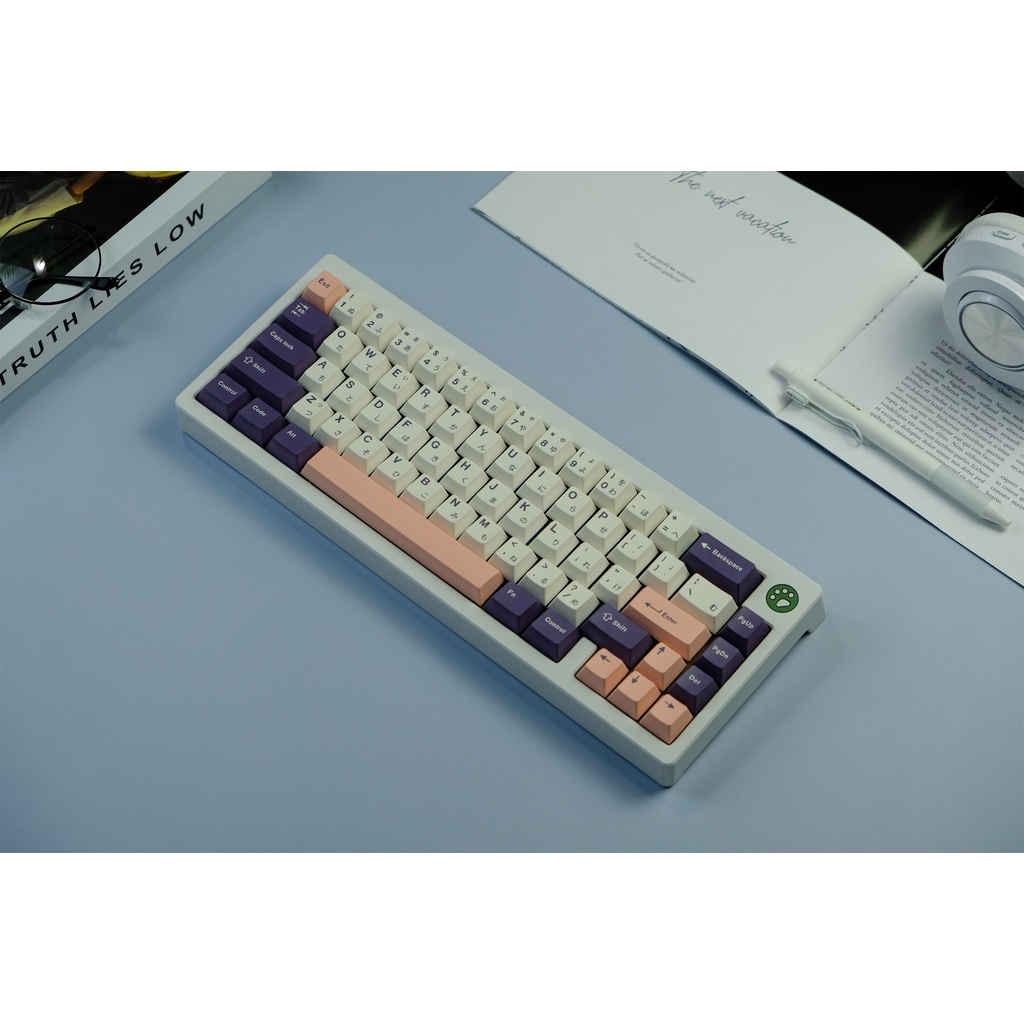 GMK Awesome Keycap, 129 Phím Keycaps PBT Cherry Profile DYE-SUB Cá Nhân Keycaps GMK Cho Bàn Phím Cơ