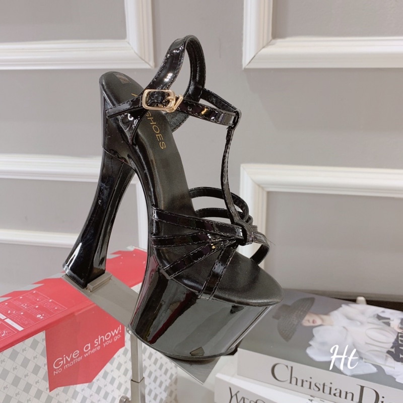 ☘️ AN SHOES❄Sangdalhoa hậu thời trang gót trụ 18cm. Hàng quảng châu full box. HÀNG CÓ SẴN