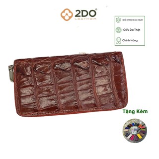 Ví 1 Dây Kéo Trung 2DO LEATHER V03 Kích Thước (19x10.5x2) Quà Tặng Cho Người Thân, Sang Trọng, Cao Cấp, Siêu Bền