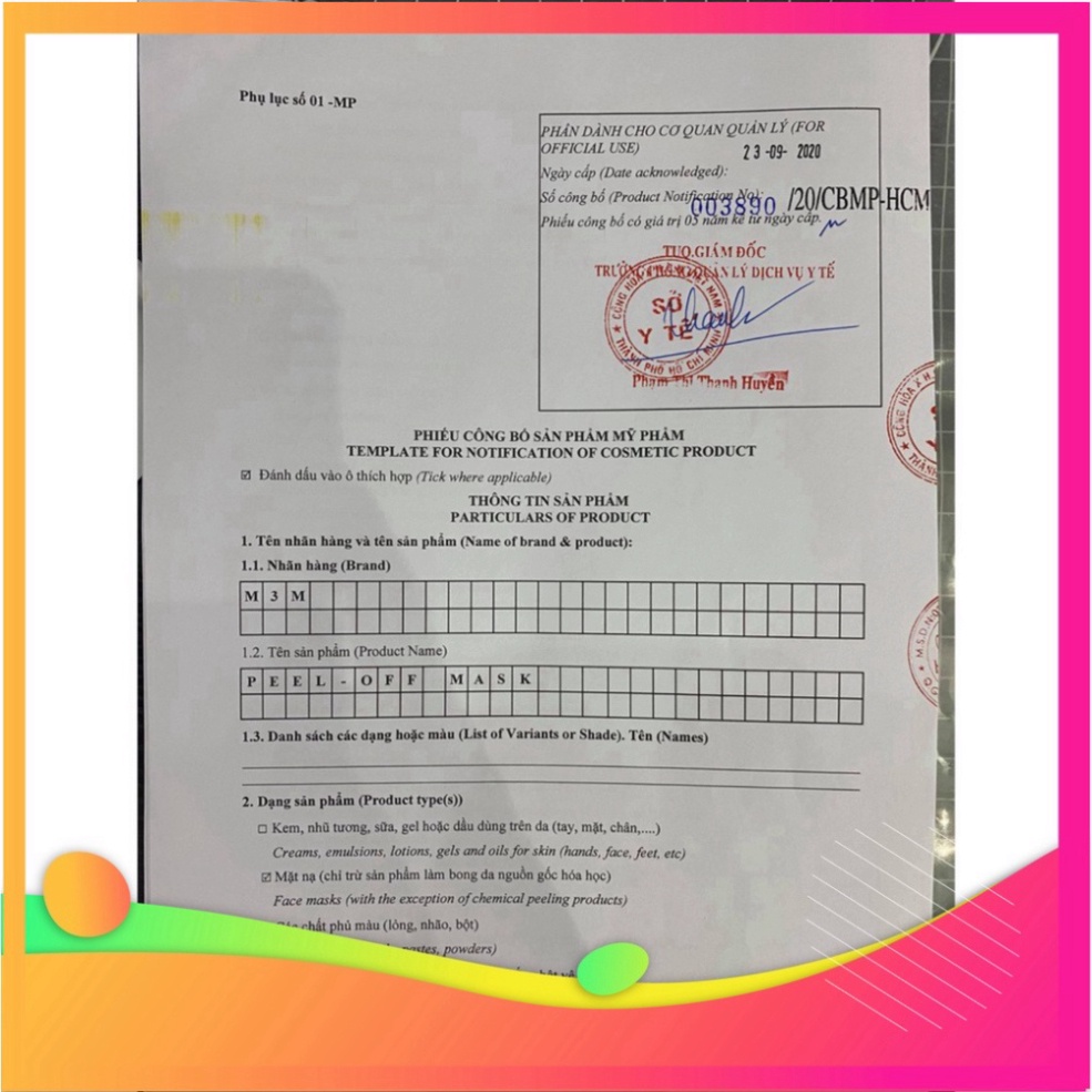 Mặt nạ peel off mask M3M hết mụn, mờ thâm, dưỡng trắng da | BigBuy360 - bigbuy360.vn