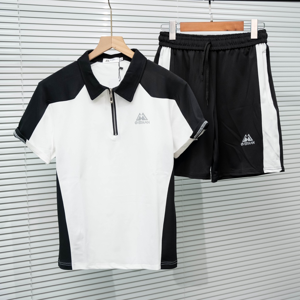 Bộ Quần Áo Mặc Nhà Thể Thao Nam Mùa Hè Phong Cách Cao Cấp TATO, 4 màu đen trắng xám xanh