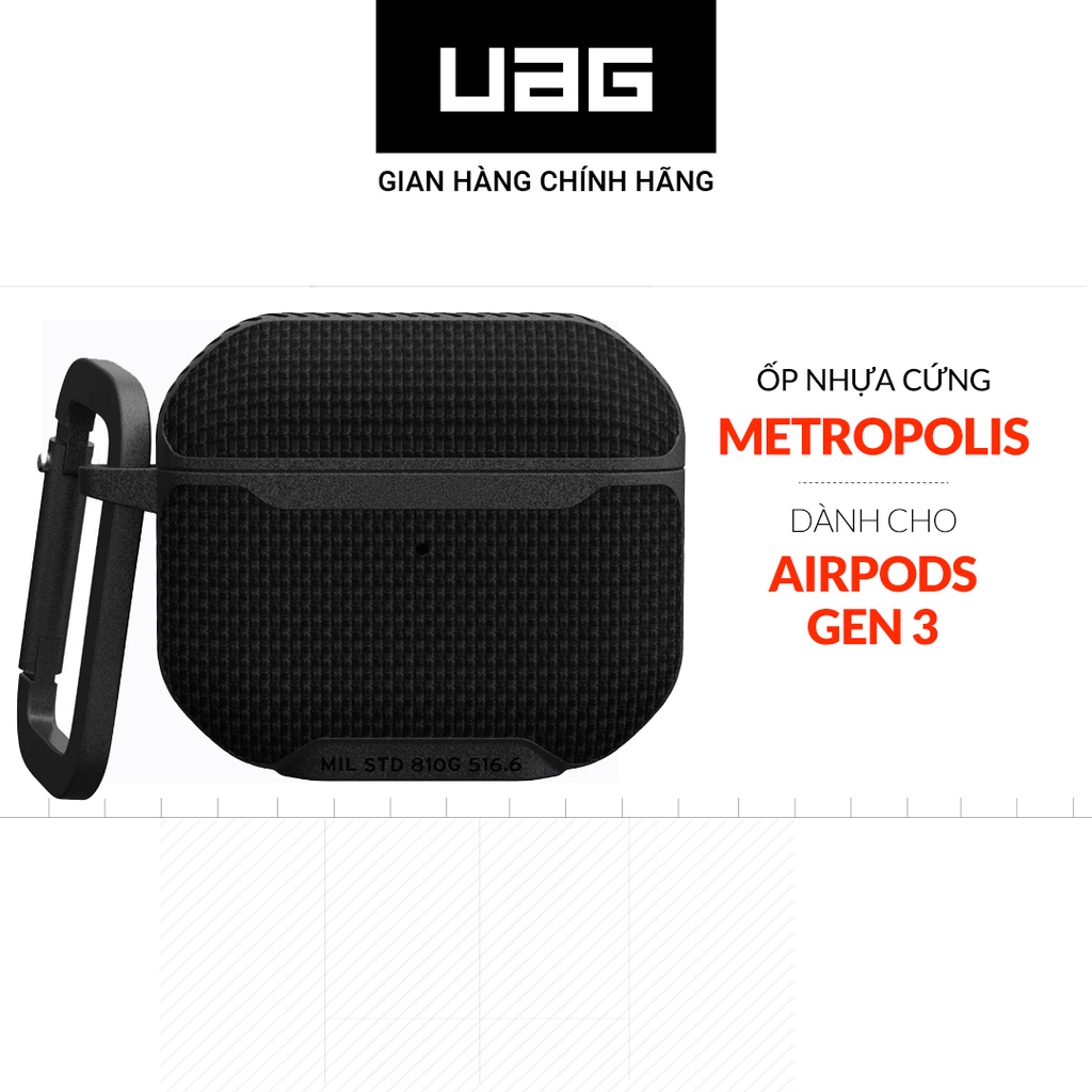 Ốp nhựa cứng UAG Metropolis cho Airpods 3 (GEN 3 - 2021)