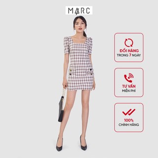 Đầm nữ MARC FASHION form suông nhấn 2 nắp túi FATH030521