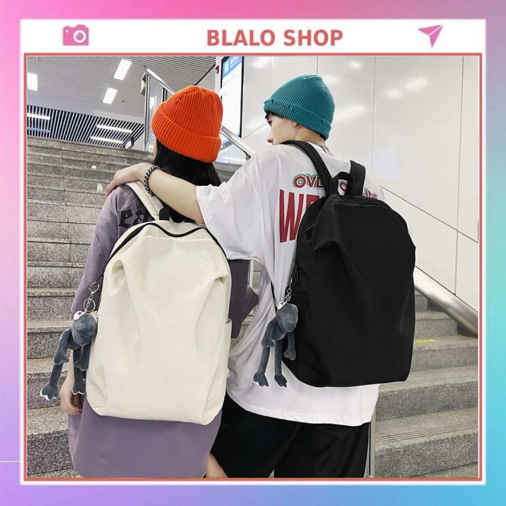 Balo Đi Học Nam, Cặp Đi Học Nữ Sức Chứa Lớn Đơn Giản Basic Chống Nước Đi Du Lịch Đi Chơi BL 08
