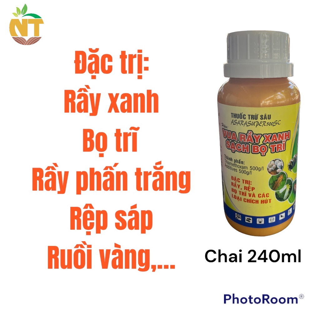 Vua rầy xanh, diệt bọ trĩ và côn trùng chích hút, chai 240ml
