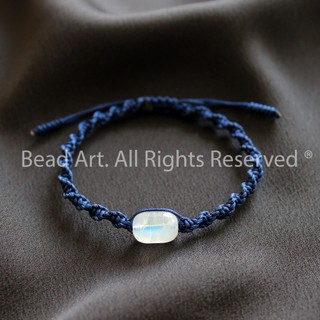 Vòng tay thắt dây lu thống đá ánh trăng , vòng tay phong thuỷ, chuỗi hạt, kim, thuỷ s50 - bead art
