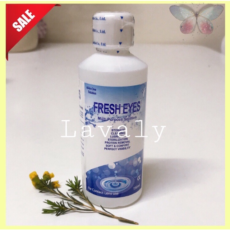 Nước ngâm lens Kính áp tròng chuyên dụng Fresh eyes 150ml