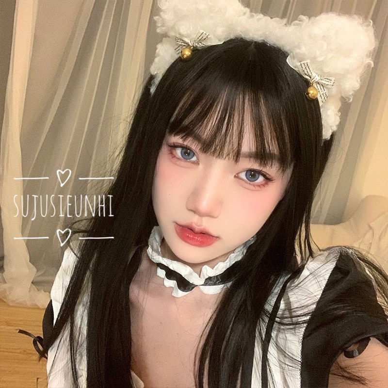 (4 màu) bờm tóc/ băng đô cài đầu tai gấu lông xù xinh xắn dễ thương