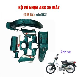 Dàn áo xe CUB 82 màu Xanh Rêu - Đồng hồ cơ cho xe Cub 82 Siêu chất
