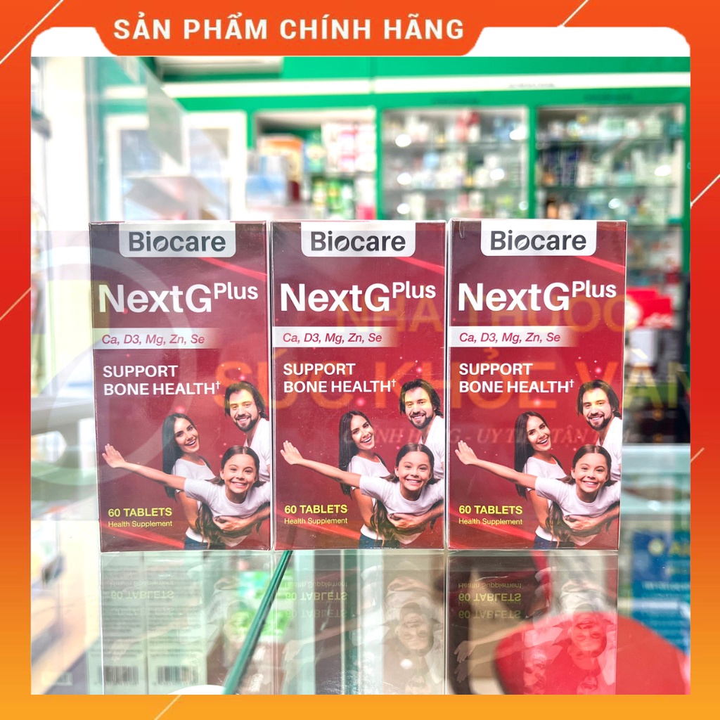 ✅ BIOCARE NEXTG PLUS-Viên Uống Bổ Sung Canxi và Vitamin, Khoáng Chất, Giúp Xương và Răng Chắc Khỏe, Ổn Định Mật Độ Xương