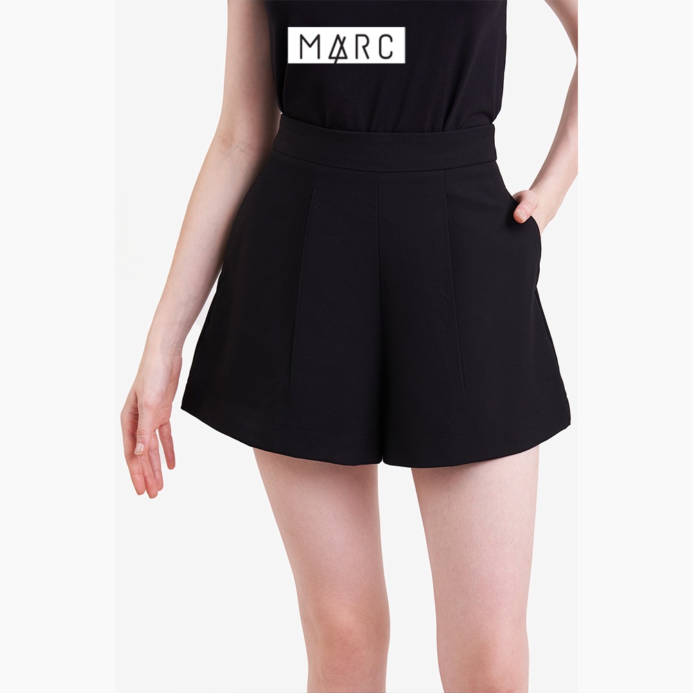 Quần short nữ MARC FASHION 2 túi lưng rời nhấn li trước FALT023623