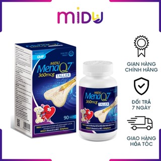 Midu MenaQ7 360mcg – Hỗ trợ chắc khỏe xương, phát triển chiều cao cho trẻ dậy thì với Trucal và Vitamin K2 hàm lượng cao