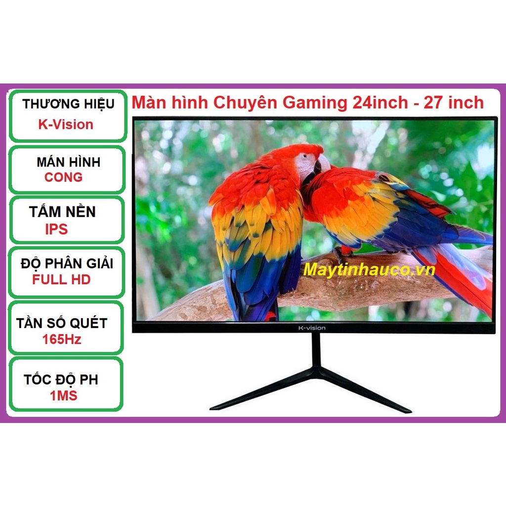 Màn hình máy tính cong Full Viền 24inch - 27 inch 75Hz HUGON Q24 ,  Mới 100% , siêu đẹp , siêu nét , kiểu ráng tinh tế