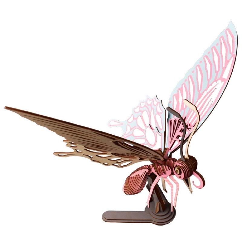 Mô hình đồ chơi lắp ghép bằng gỗ Butterfly xinh 80 mảnh