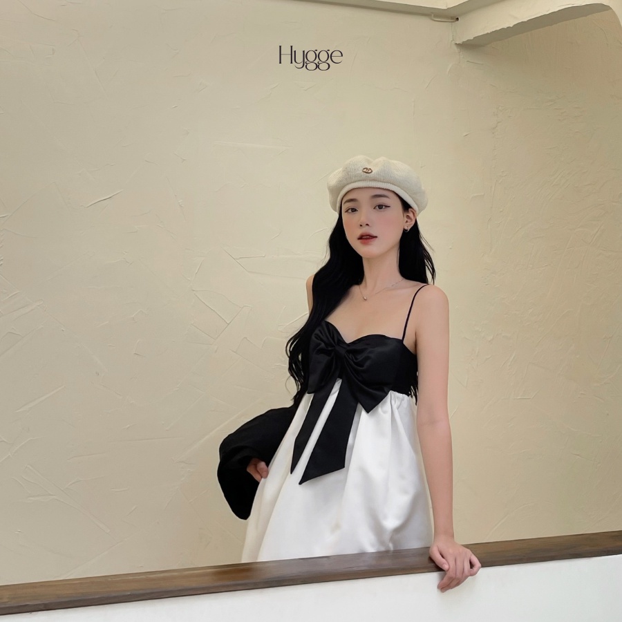 Hygge | Đầm hai dây đính nơ cao cấp - Chloe Dress