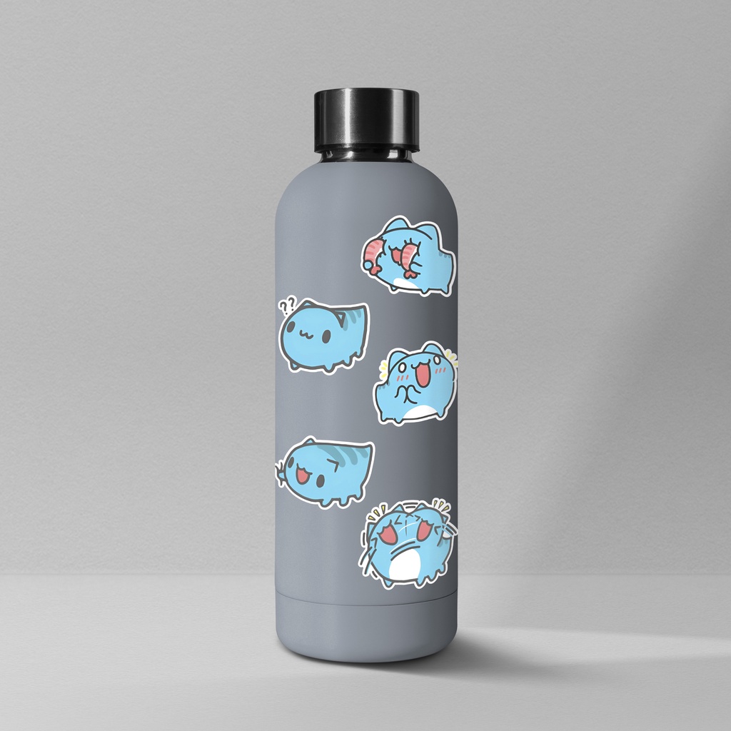 Bộ 40 Sticker Dán Mẫu Mèo Bọ Capoo- Sticker Dán Chống Nước Trang Trí Laptop, Bình Nước, Sổ Tay, Mũ Bảo Hiểm...