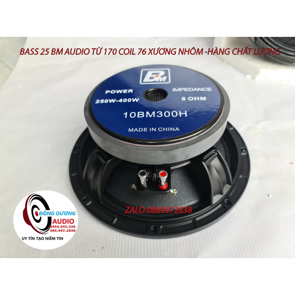 BASS 25 BM CHINA TỪ 170 COIL 76 MÀNG CHỐNG THẤM -GIÁ MỘT LOA 10BM300H