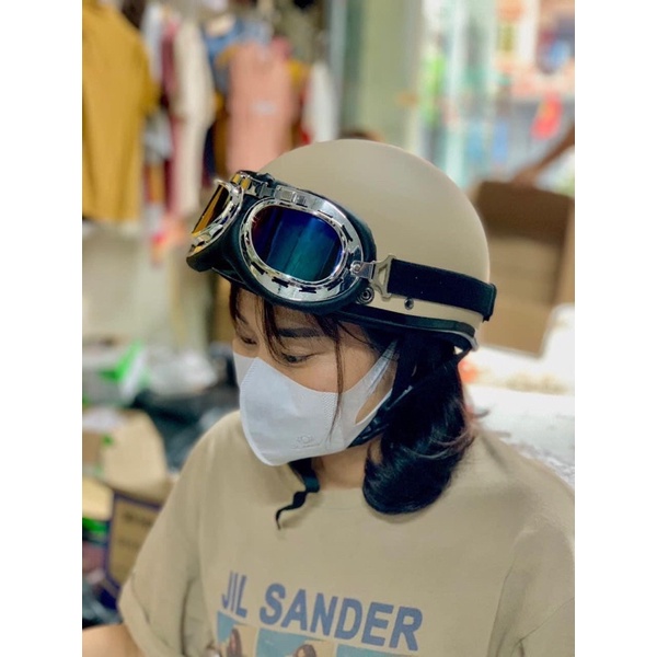 Mũ bảo hiểm Vep, hd loại đẹp,mũ phượt có kính