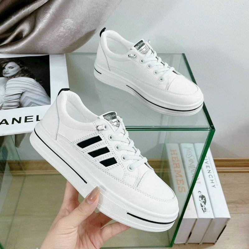 Giày thể thao Sneakers không buộc dây Raboka, đế độn 5 phân( hàng quảng châu fullbox)