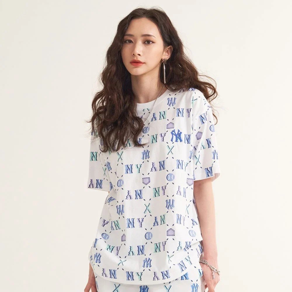 [Auth]Áo thun MLB Megalogo chính hãng full tem tag dáng overfit chất vải mềm mịn thấm hút tốt - Aries Sốp