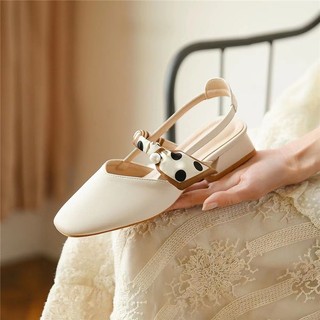 Giày mary jane big size 40 41 42 43 gót thấp 3cm