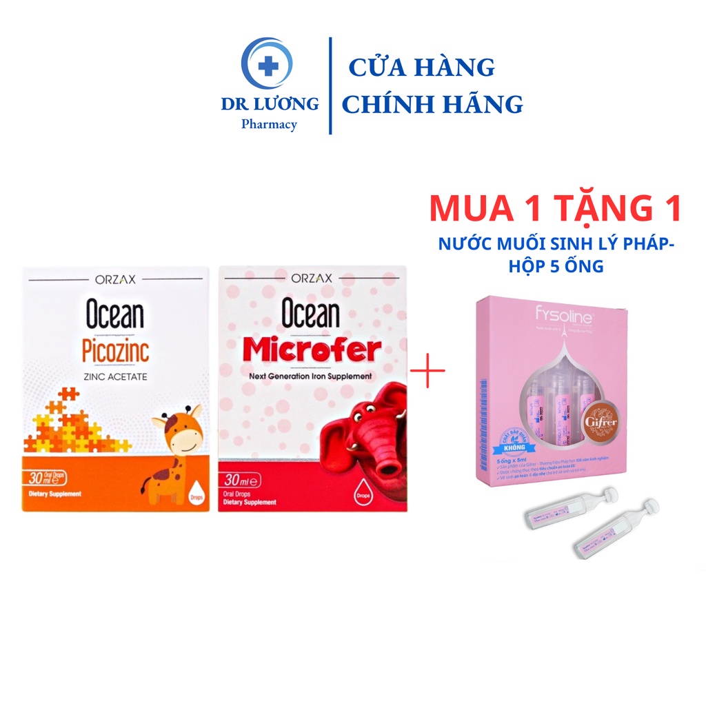 Combo Sắt + Kẽm giúp cho trẻ giúp trẻ ăn ngon, tiêu hoa tốt, ngăn ngừa tình tạng thiếu máu thiếu sắt