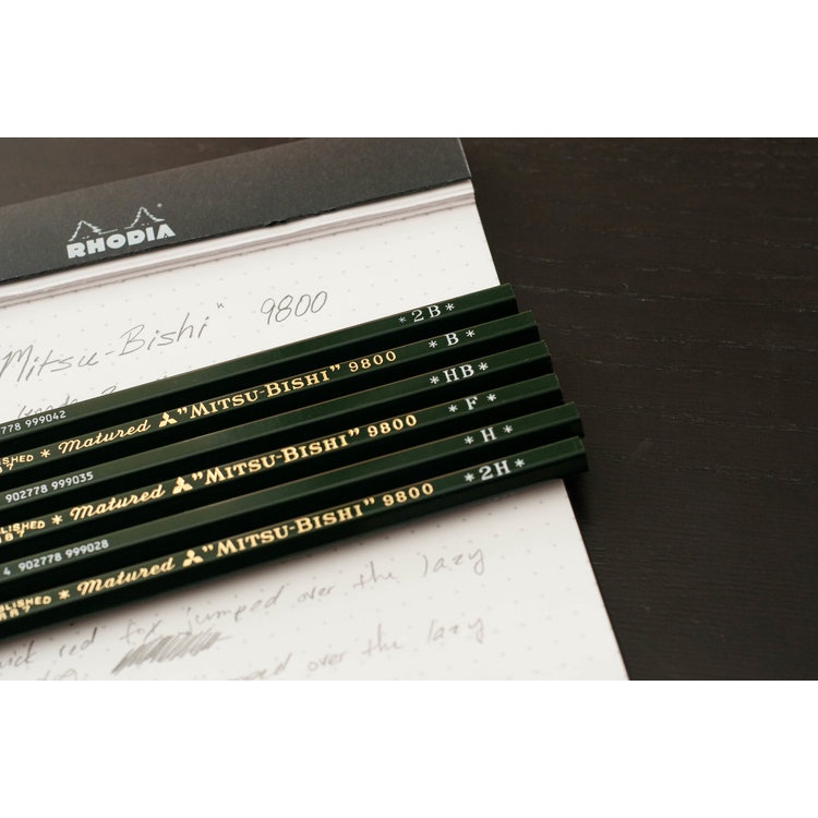 UNI-BALL Pencil 9800 Bút chì gỗ