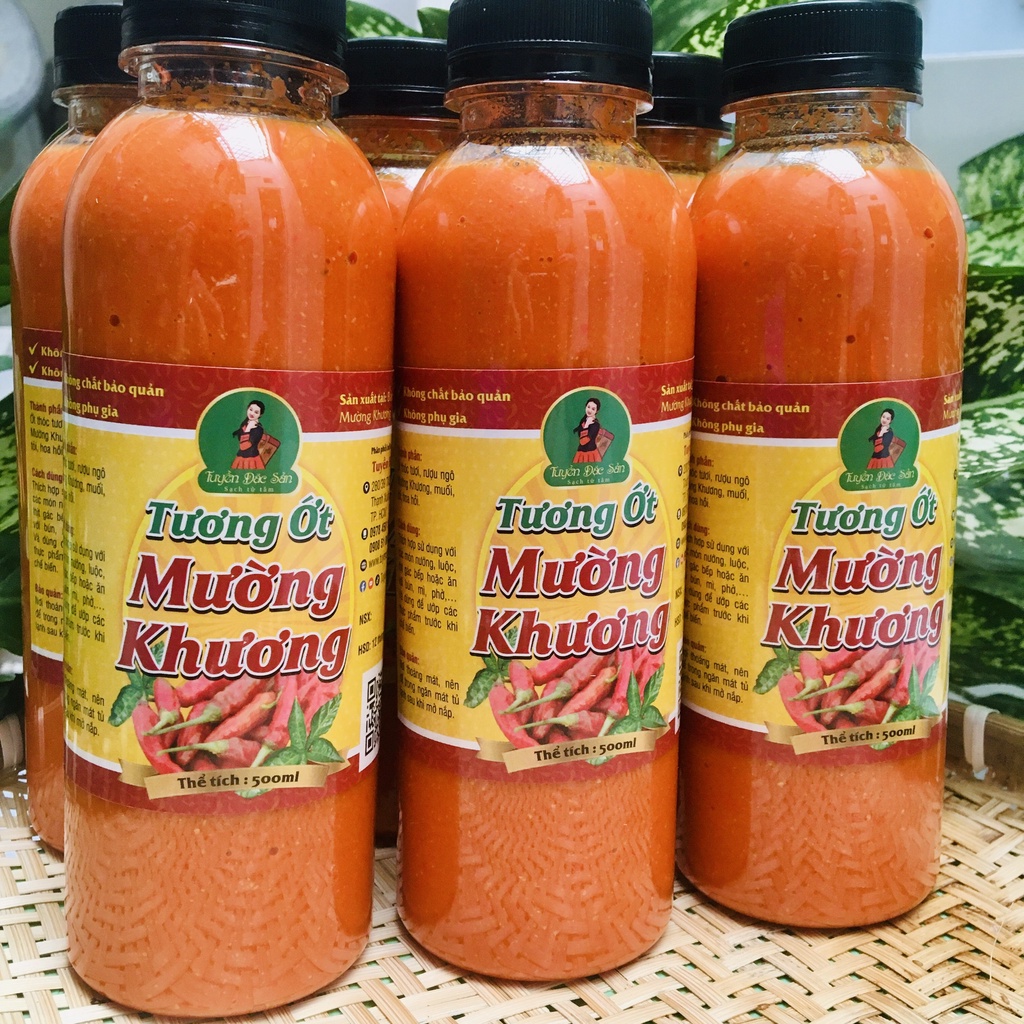 Tương ớt Mường Khương siêu cay 500ml Tuyền Đặc Sản