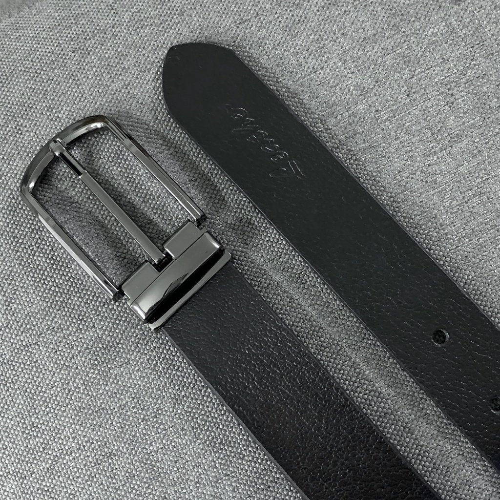 Thắt lưng nam da thật nguyên tấm, Dây nịt nam cao cấp CAPMEN CM235