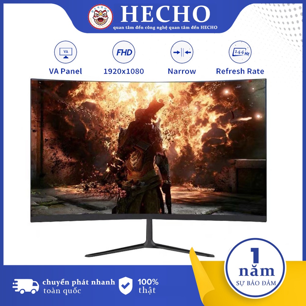 Hecho  Màn hình máy tính 24 inch 144hz HD cong không viền mới 27 inch 1k hiển thị màn hình ips thể thao điện tử 75hz | BigBuy360 - bigbuy360.vn