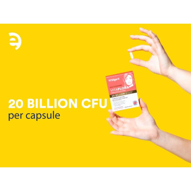 Men vi sinh phụ khoa  20 tỷ CFU lợi khuẩn cho phụ nữ Wellgard Vitaflora, Anh Quốc - nguyenphuongchau