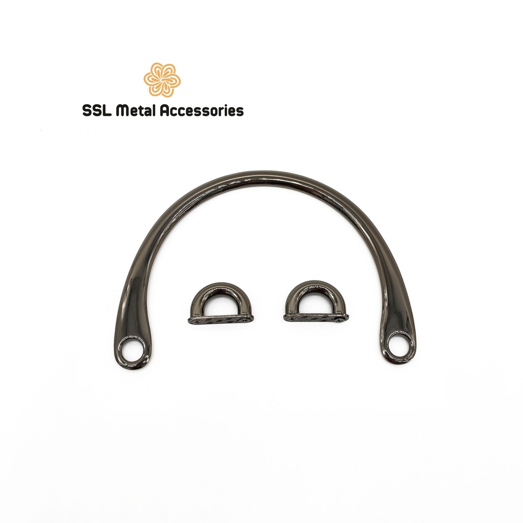 Quai C kim loại thời trang mới loại dày kèm U dành cho túi xách YL-701 122*92*86/27*10*17mm