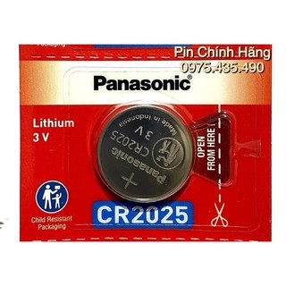 Pin CR2025 Panasonic 3V Lithium Vỉ 1 viên Hàng Chính Hãng
