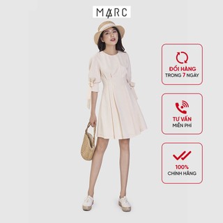 Đầm nữ MARC FASHION nhấn li eo tay lỡ cột nơ CBTH030121