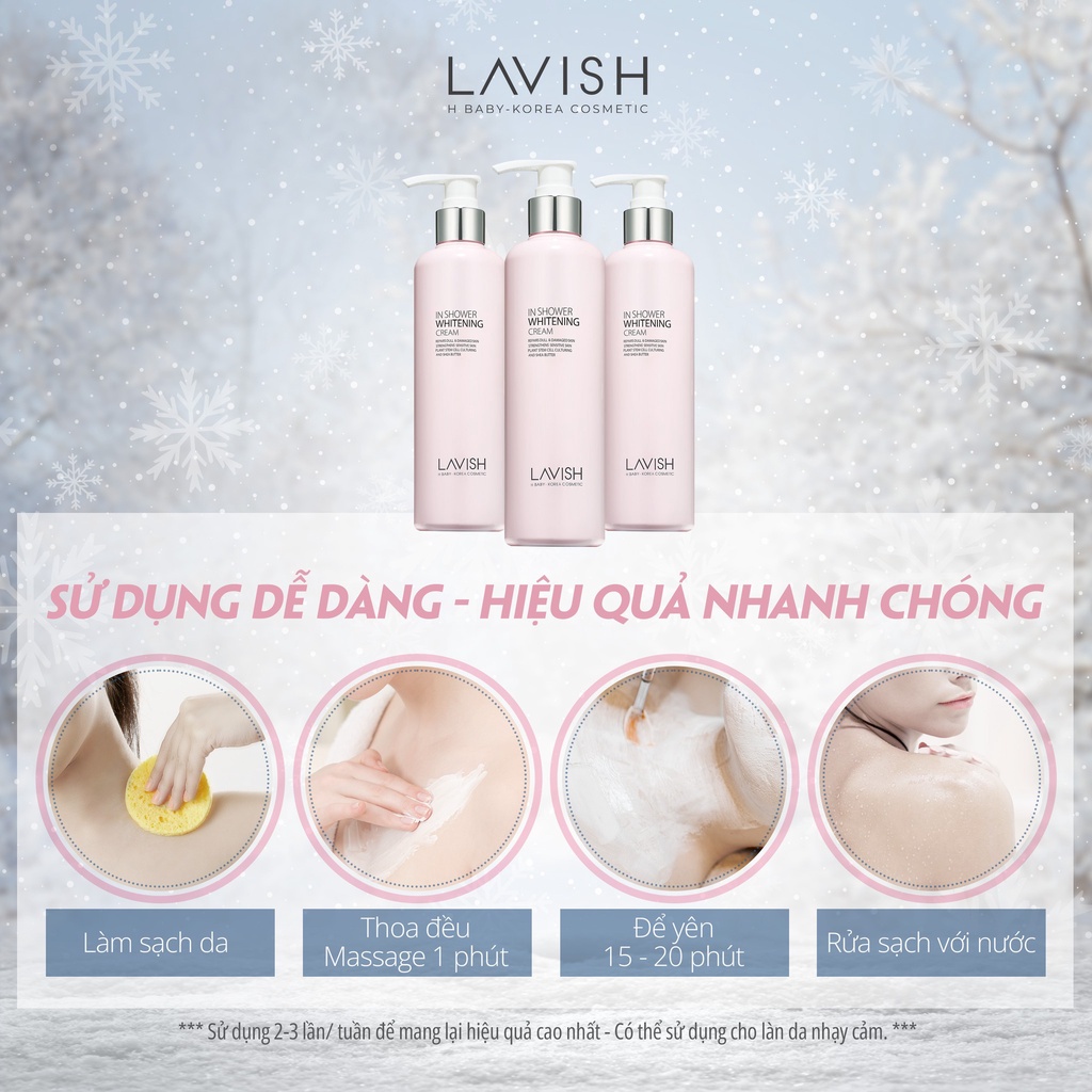 Combo dưỡng trắng body: Tắm trắng , kem body ngày và đêm