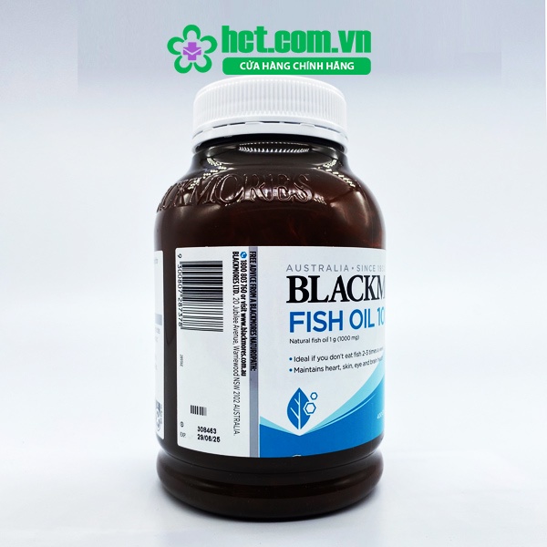 Dầu Cá Blackmores Fish Oil 1000mg Lọ 400 Viên