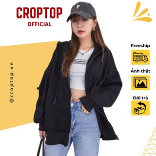 Áo khoác nỉ bông nam, nữ basic unisex nỉ from rộng hdkk950