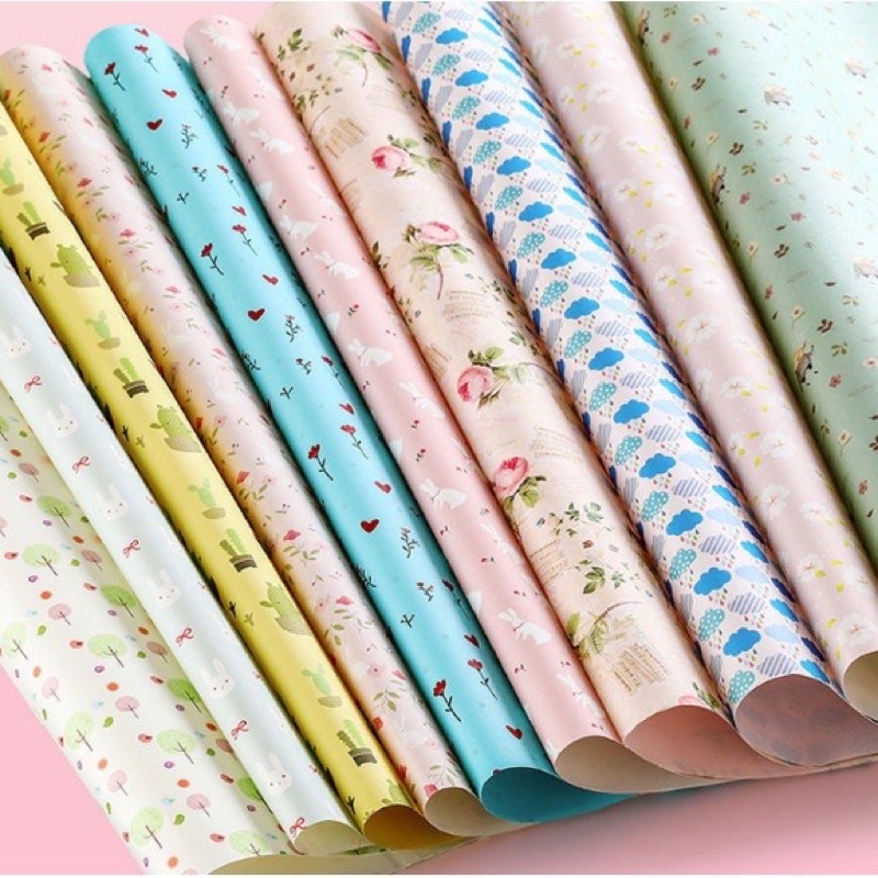 Giấy gói quà dễ thương bé trai bé gái kitty, pony, noel, sinh nhật