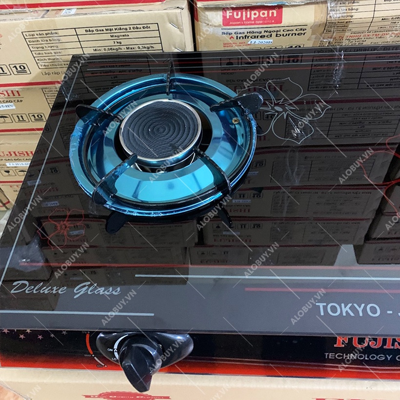 Bếp gas đôi hồng ngoại mặt kính FUJISHI FJ-H11-HN - Tiết kiệm gas - Bảo hành chính hãng 1 năm